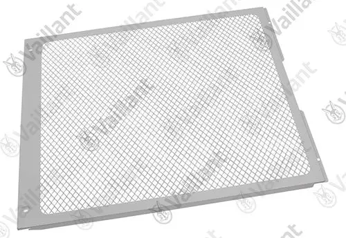 Vaillant Gitter mit metallischem Gewebe, rechteckig, zur Verwendung an der Rückseite eines Geräts, in neutralem Farbton, für eine optimale Luftzirkulation.